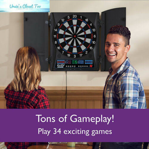 Electronic Soft Tip Dartboard with Cabinet Y253441