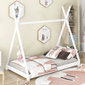 White Wood Twin Size Bed S439