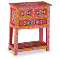 Pink Solid Wood Mango Sideboard with Drawers P595249