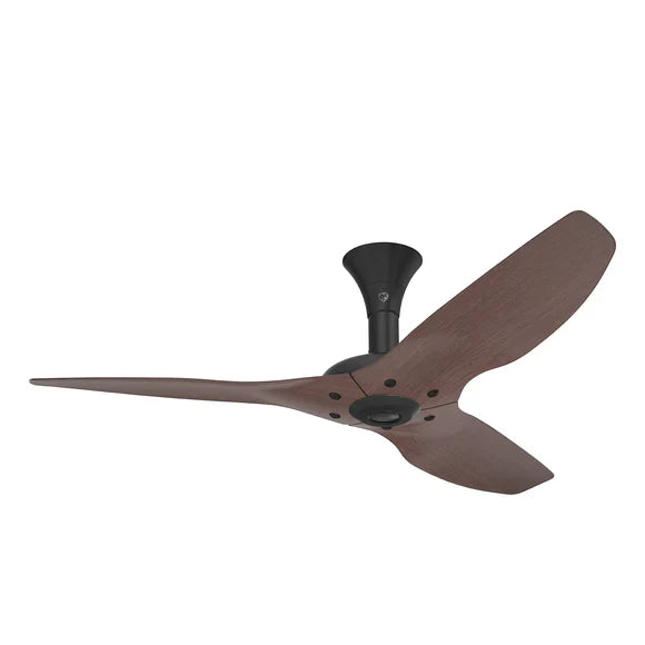 52 Ceiling Fan with Cocoa Bamboo Blades and Black Finish with LED V511516