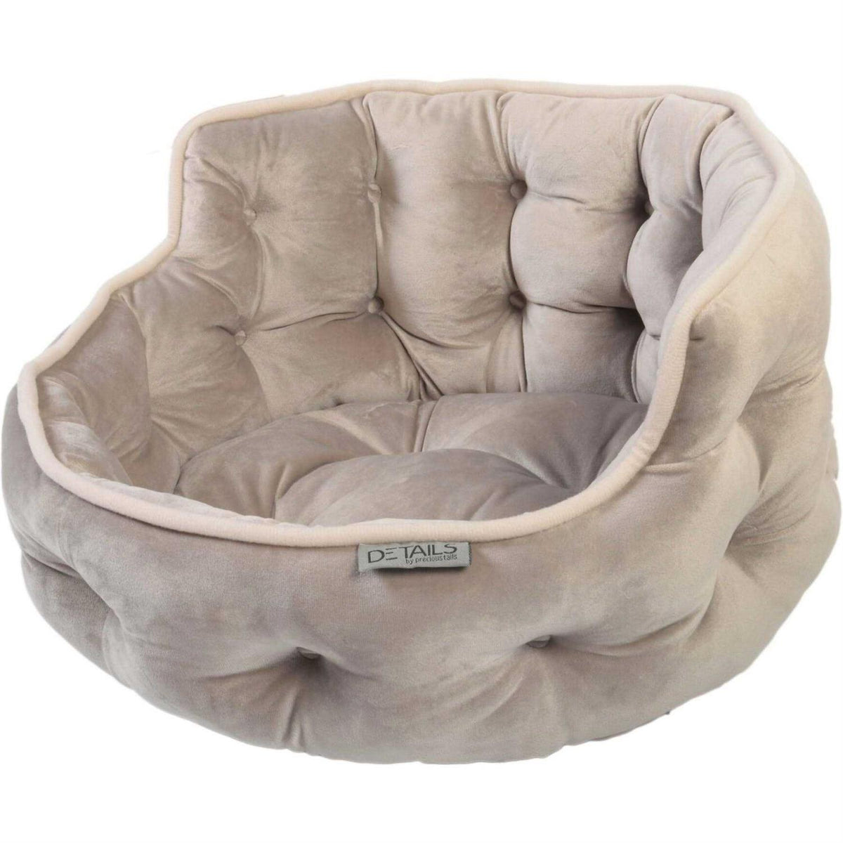 Ultra Plush Tufted Velvet Round Cuddler Pet Bed D16227