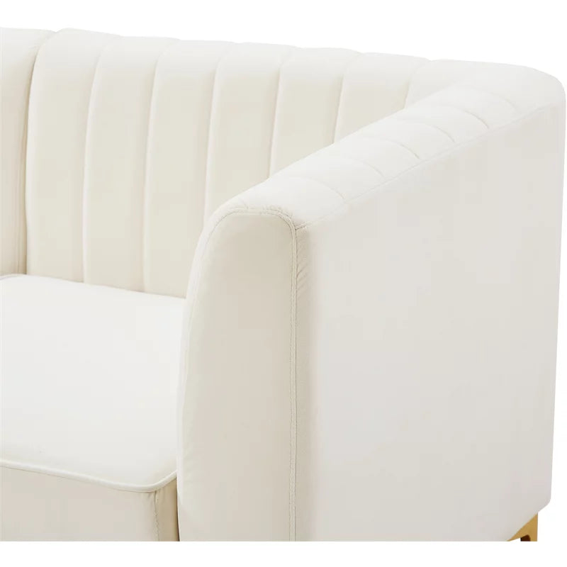 Cream Velvet Modular Sofa C103