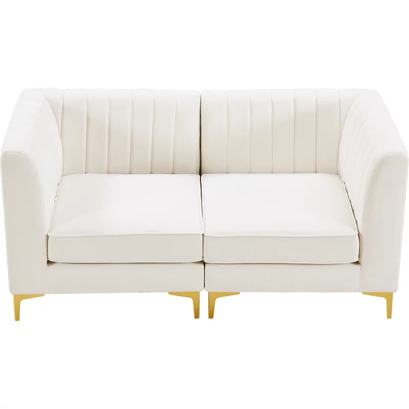Cream Velvet Modular Sofa C103