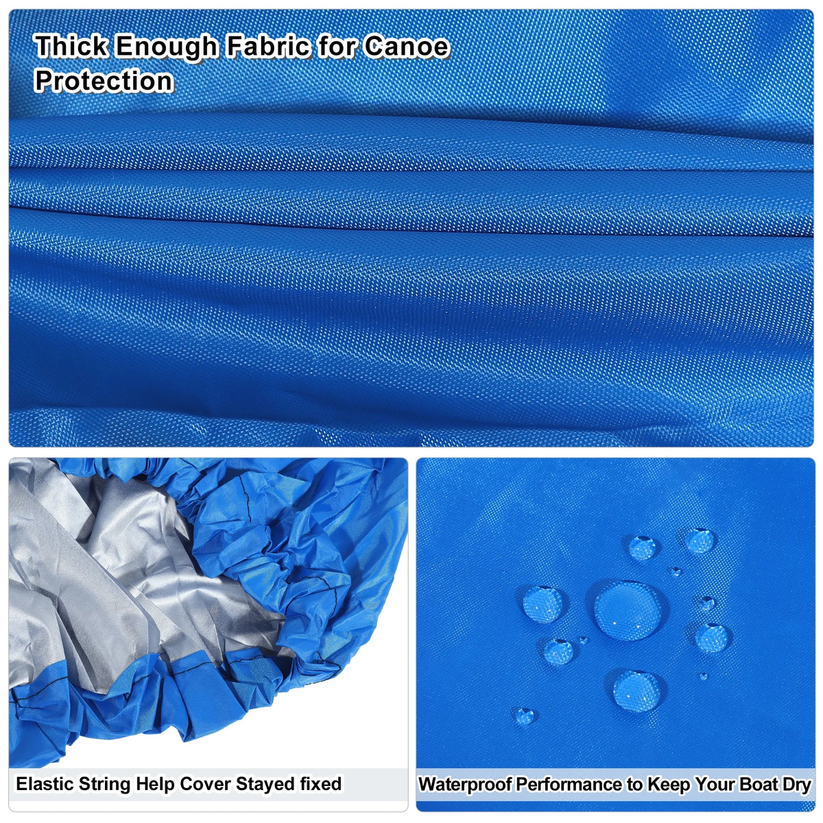 Blue Waterproof Kayak Cover 10.8-12.2ft R69378