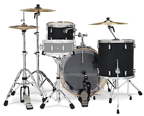 Satin Black 3-Piece Maple Drum Set Shell Pack K9092