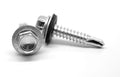 1/4x22-14 x 3/4x22 BSD Thread Self Drilling Screw Hex Washer Head with Bonded Neoprene Washer Low Carbon Steel Zinc Plated Pk 10 A700