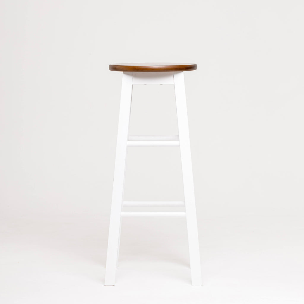 Bar Stool with Round Acacia Seat A96562