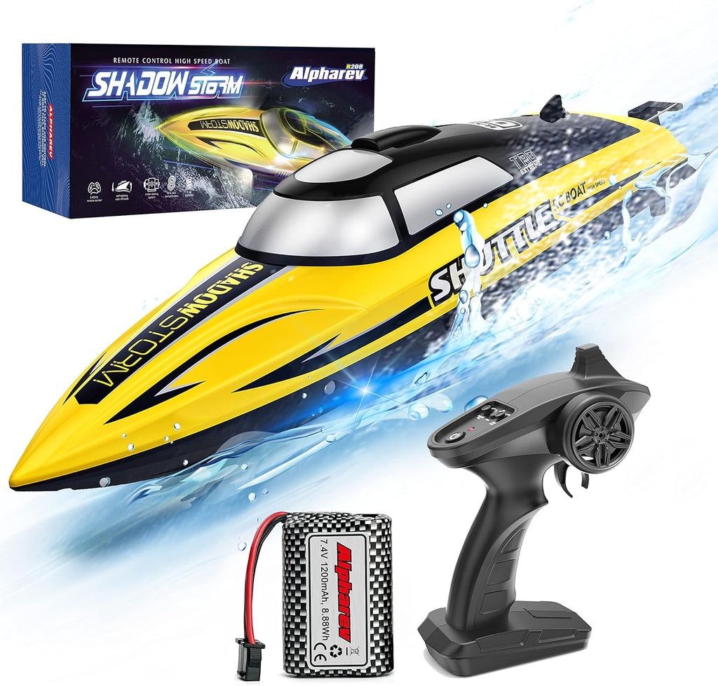 RC Boat with Case, 20+ MPH Remote Control Boat S5147