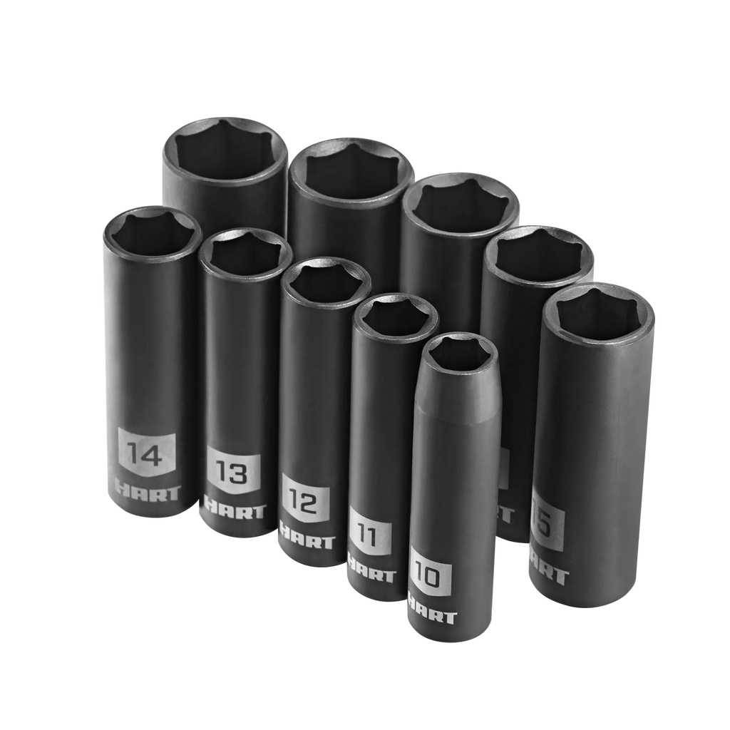 10-Piece 3/8-inch Drive MM Impact Socket Set X279