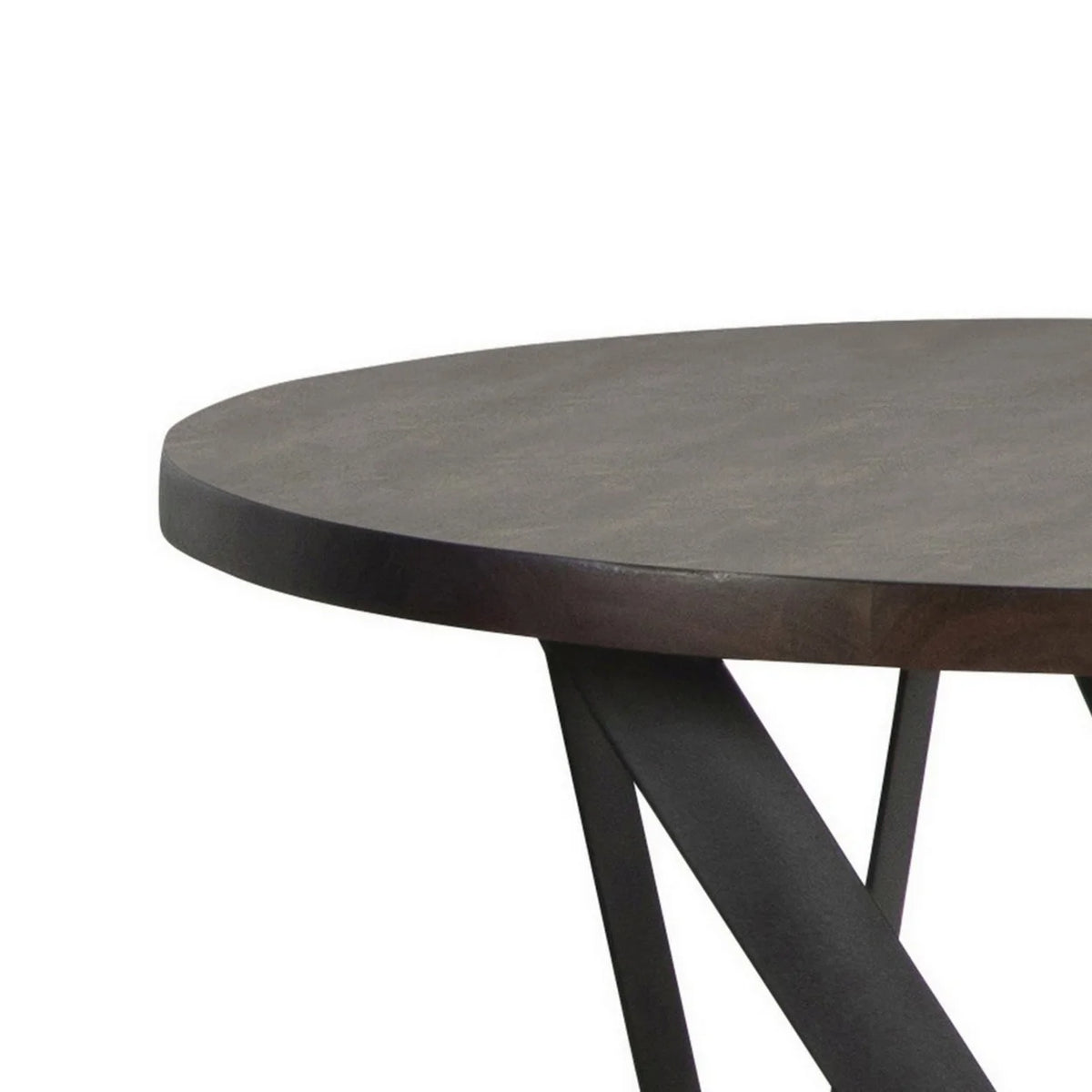 24 Inch Round Acacia Wood Side End Table D79067