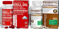 Probiotic 50 Billion CFU Prebiotic Krill Oil 1000 mg Omega-3s M596839