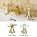 Polished Brass Widespread Bathroom Faucet K412