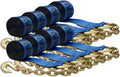 8 Pack 4 in. x 30 ft. Winch Strap with Chain Anchor K85869