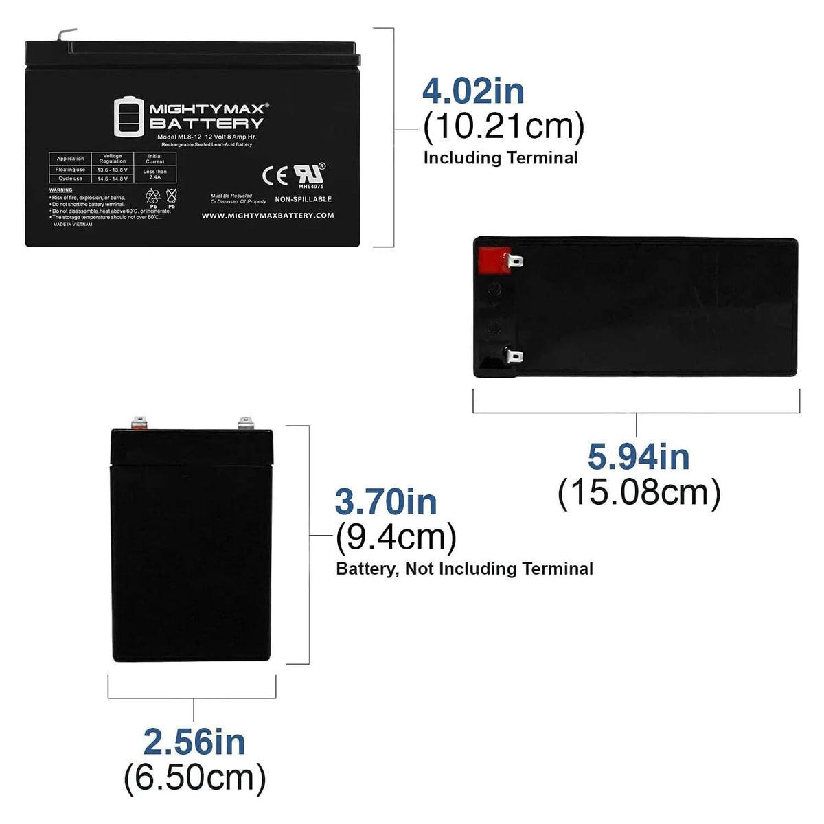 12V 8Ah Battery C3900