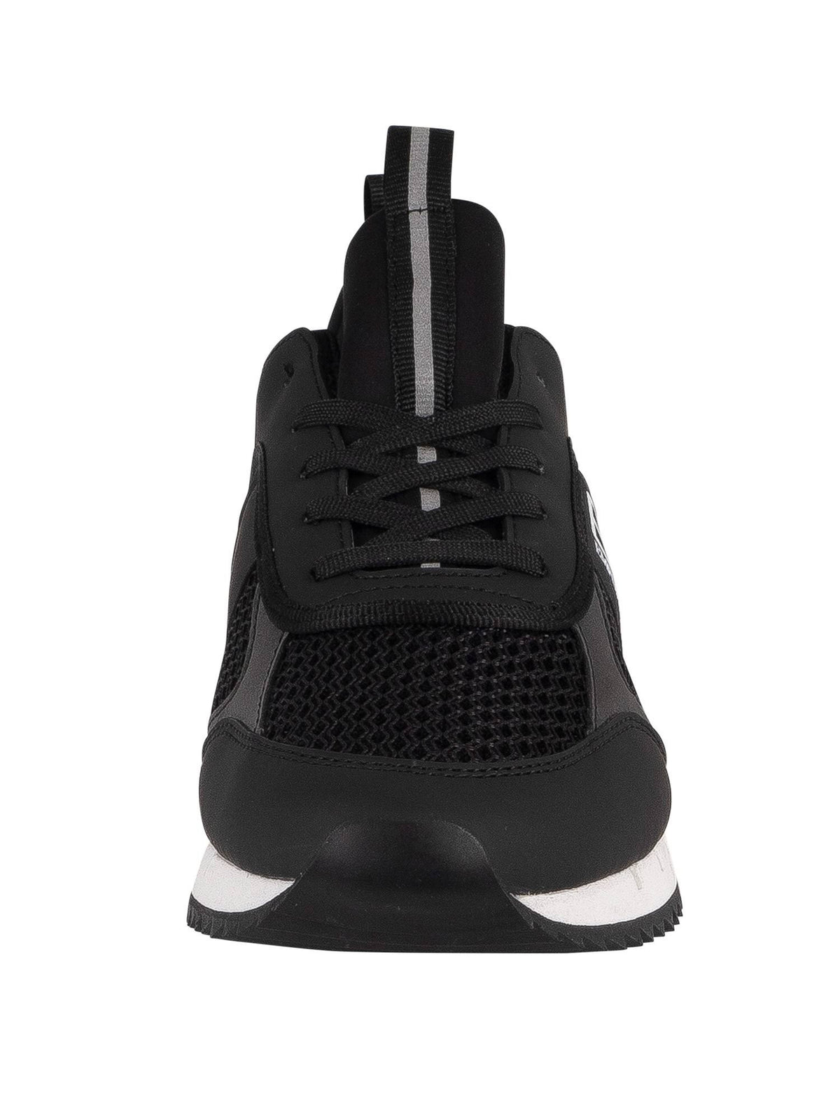 Black Woven Trainers I7769