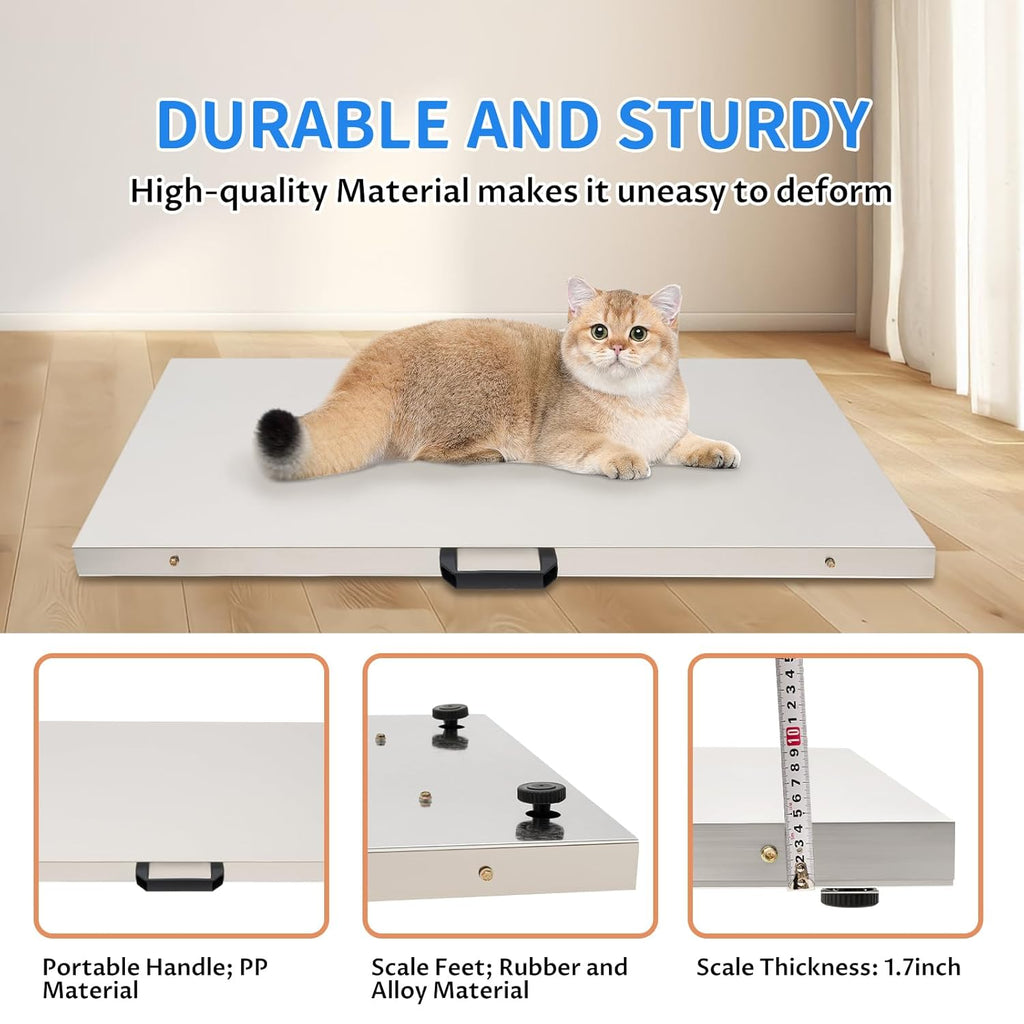 Digital Pet Scale Max 660lbs Heavy Duty with Power Adapter C179