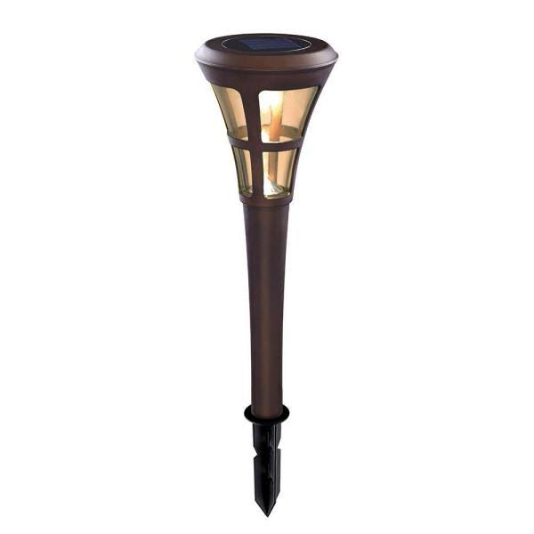 Solar Bronze Outdoor LED Landscape Path Light 6-Pack G5876
