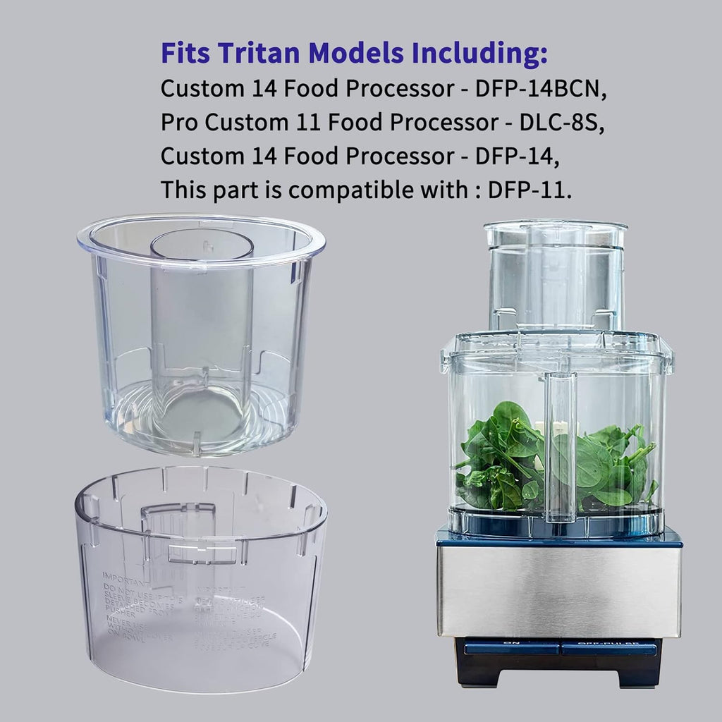 Large Pusher and Sleeve Assembly for Food Processors Y909