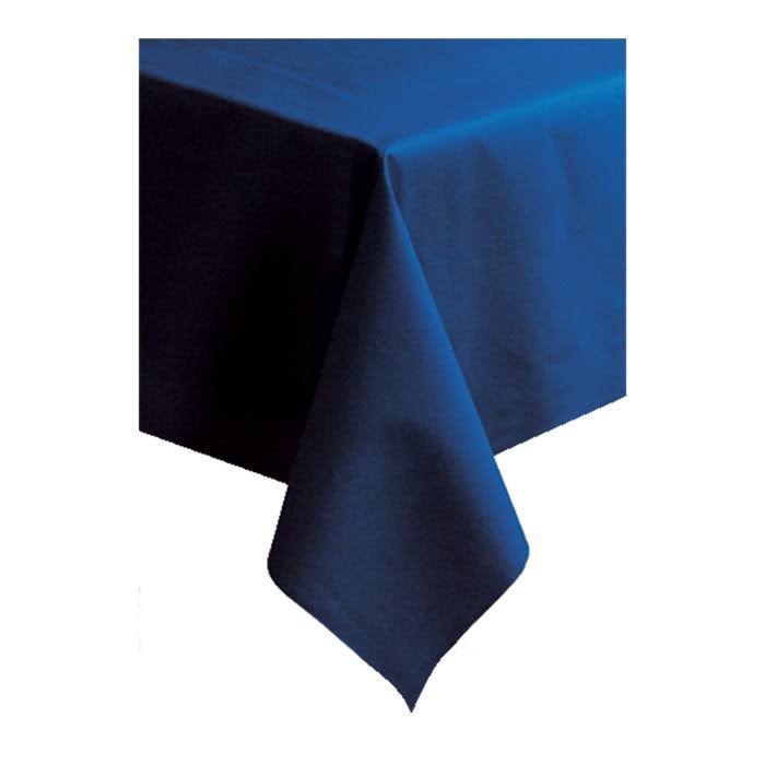 Navy Blue Linen-Like Tablecover Q84148