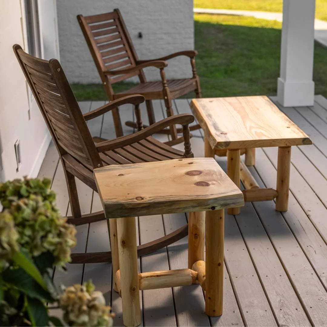 Rustic Pine & Cedar End Table Z406