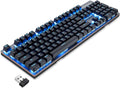 2.4GHz Wireless/USB Wired Mechanical Keyboard 104Keys Blue Switches N453734