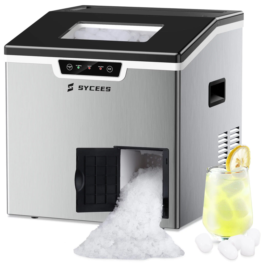 2-in-1 Countertop Ice Maker and Shaver Machine with Ice Scoop and Basket T357