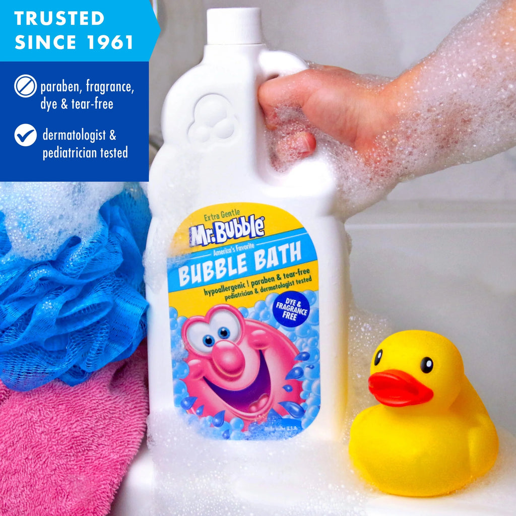 Extra Gentle Bubble Bath, Dye and Fragrance Free, 16 fl oz V374