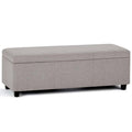 Solid Wood Storage Bench in Cloud Gray M403885