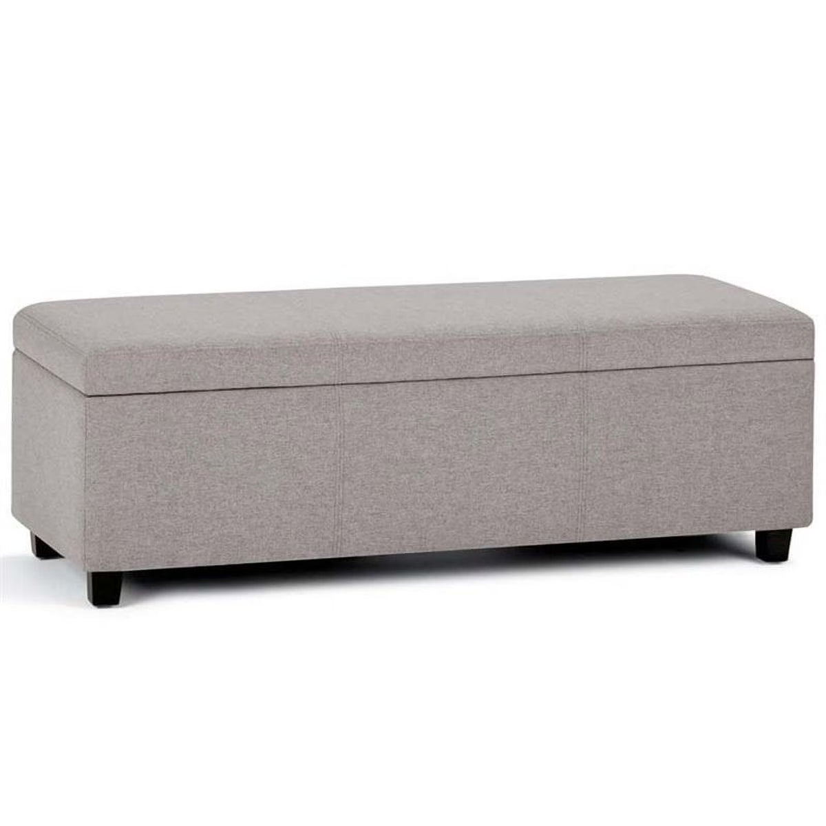 Solid Wood Storage Bench in Cloud Gray M403885