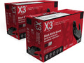 3 Mil Black Nitrile Disposable Industrial Gloves, Large, 2 Boxes of 100 Z92366