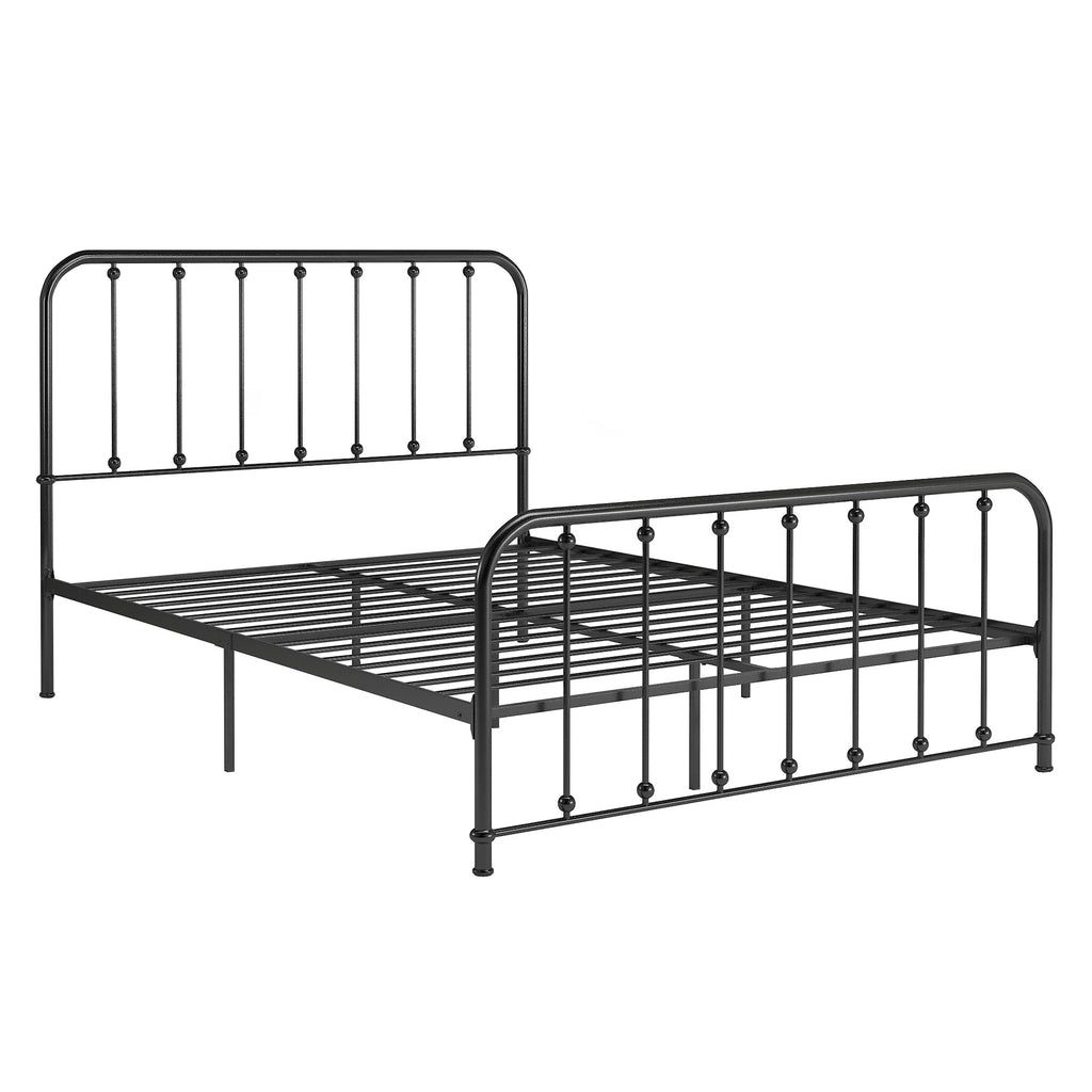 White Metal Platform Full Bed A7092