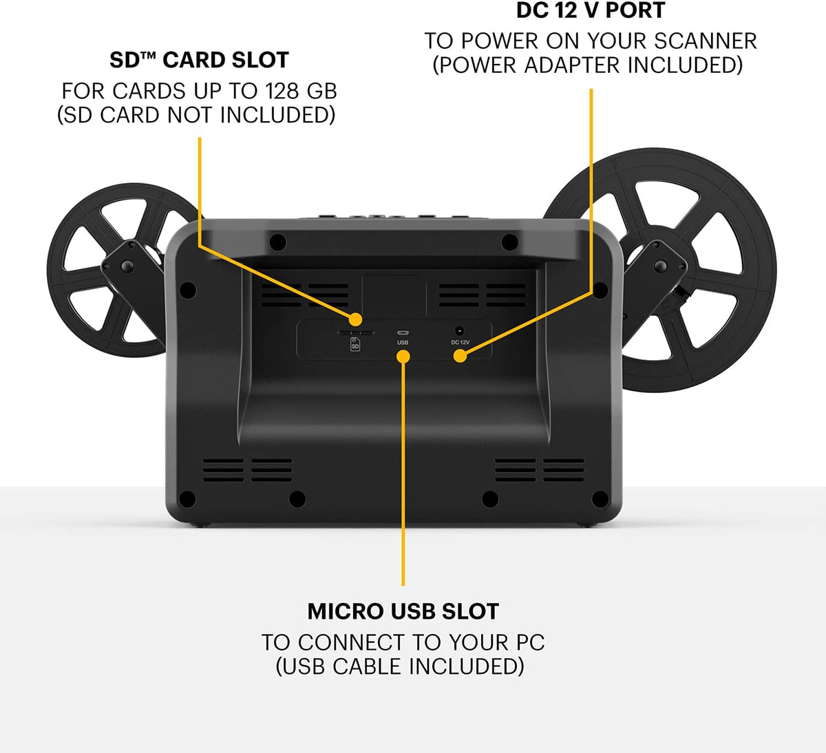8mm & Super 8 Films Digitizer Converter with 5 Screen B6080