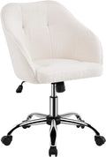 Boucle Desk Chair with Adjustable Tilt Angle J64423