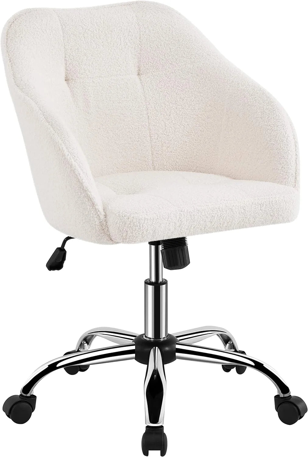 Boucle Desk Chair with Adjustable Tilt Angle J64423
