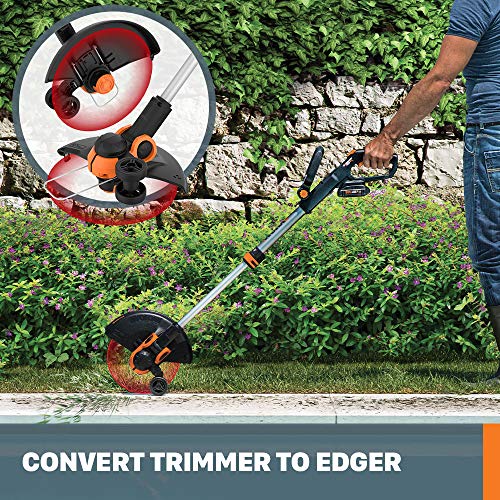 40V Cordless Leaf Blower & String Trimmer Edger Bundle with Batteries & Charger Y57891