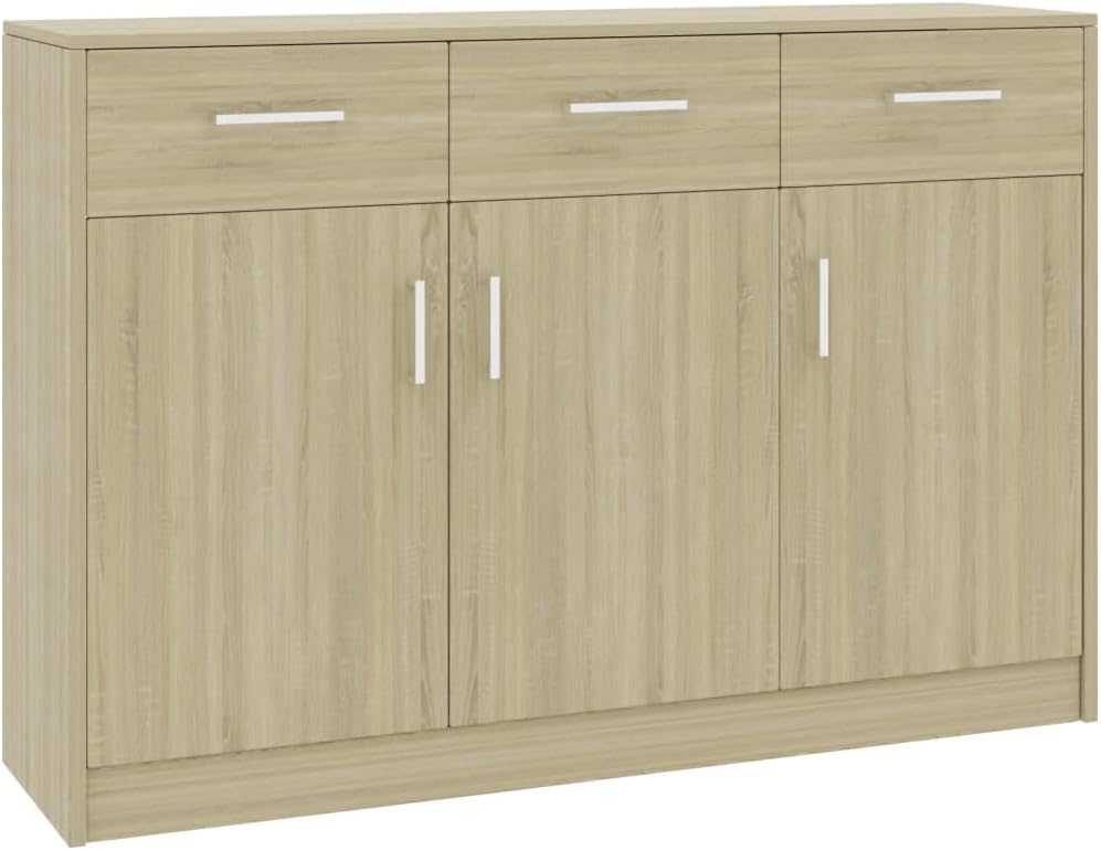 Black Chipboard Sideboard V451