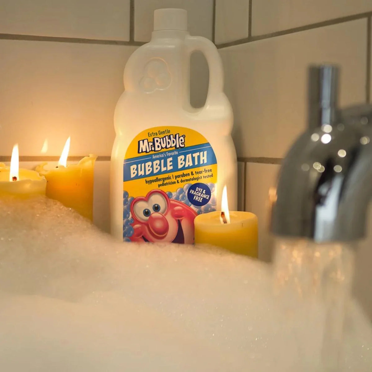 Extra Gentle Bubble Bath, Dye and Fragrance Free, 16 fl oz V374