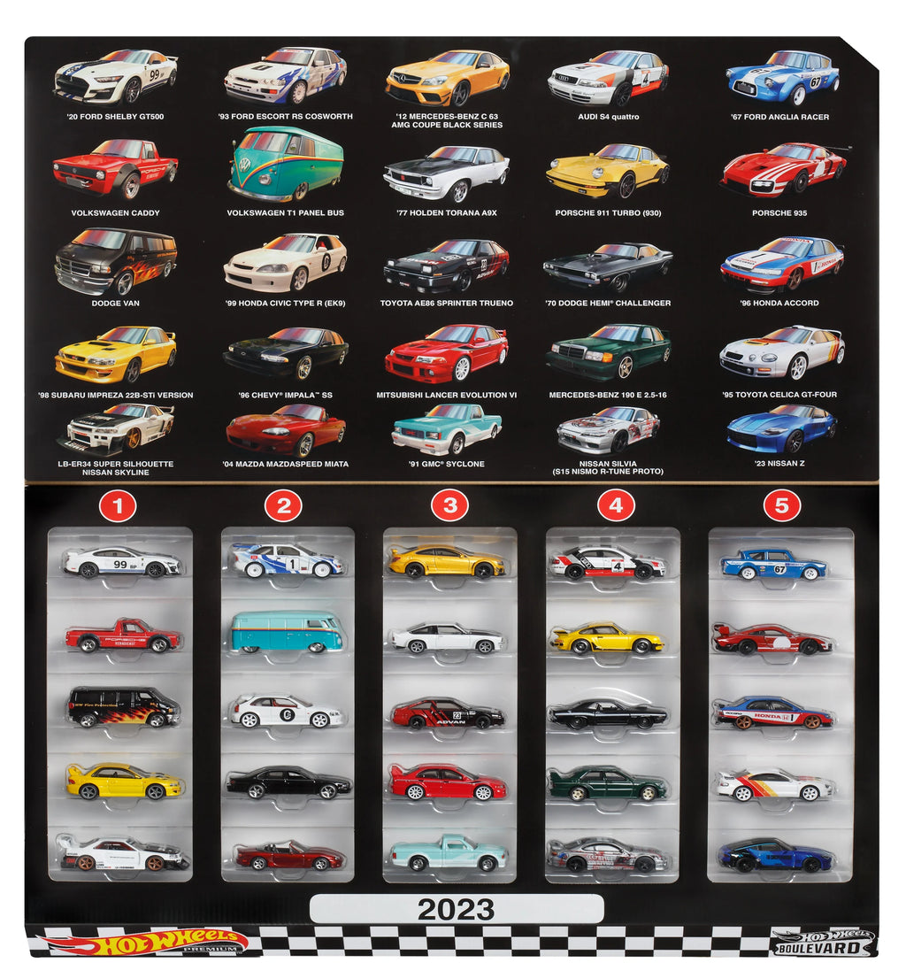 25-Car Factory Set, 25 Premium 1:64 Scale Sports Cars P600212