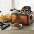 Copper Triple Basket Deep Fryer N945815