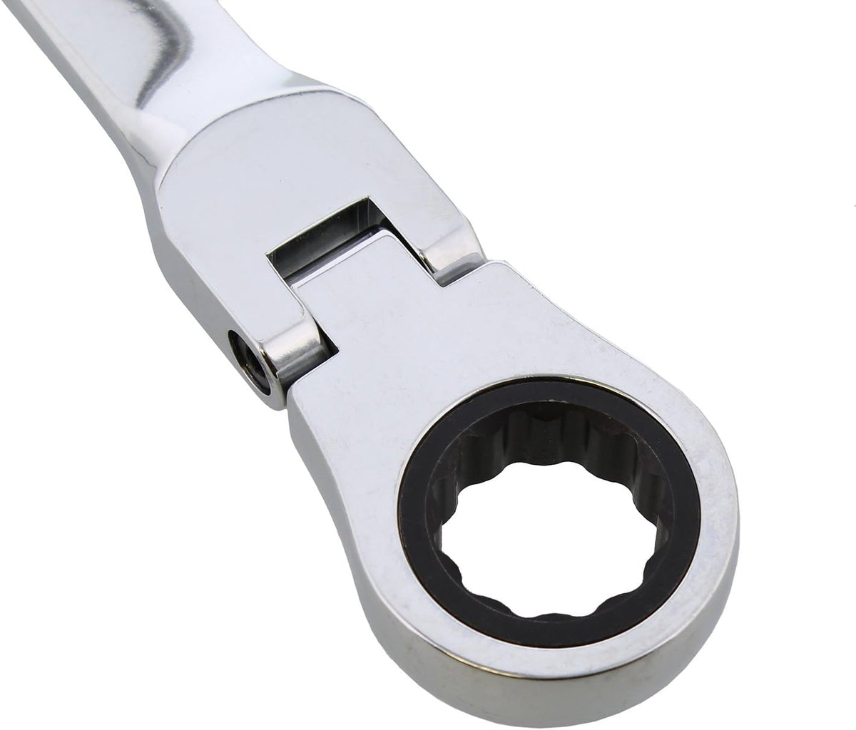 5pc Ratcheting Wrench Set Double End Flex Head Metric O640