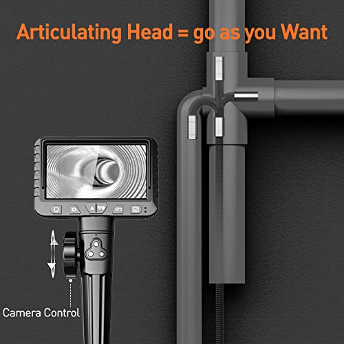 Two-Way Articulating Borescope Industrial Endoscope with Light L923
