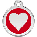 Enamel Pet ID Tag Heart P324