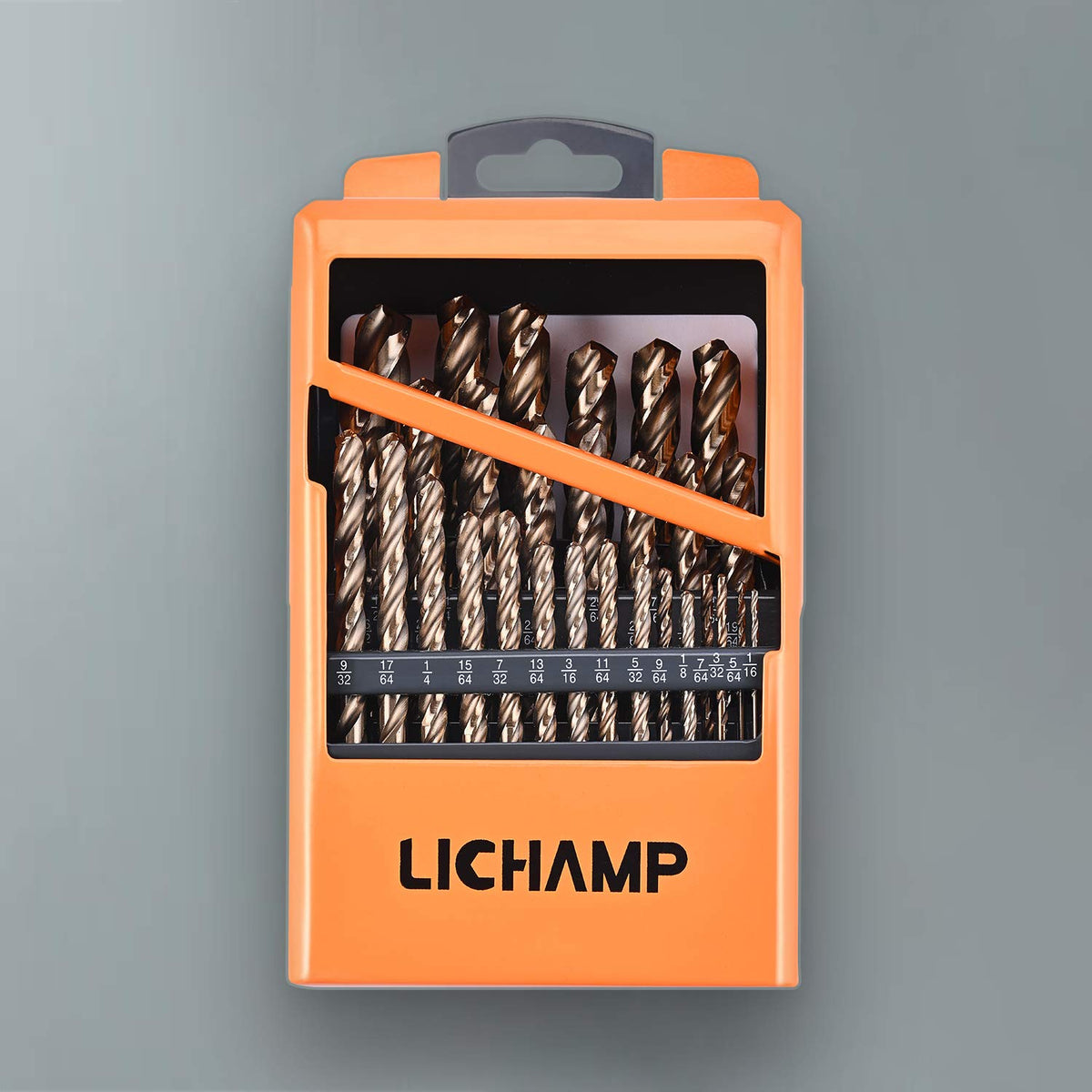 29PCS HSS Cobalt Drill Bits Set 1/16 to 1/2 with Three Flute R5577