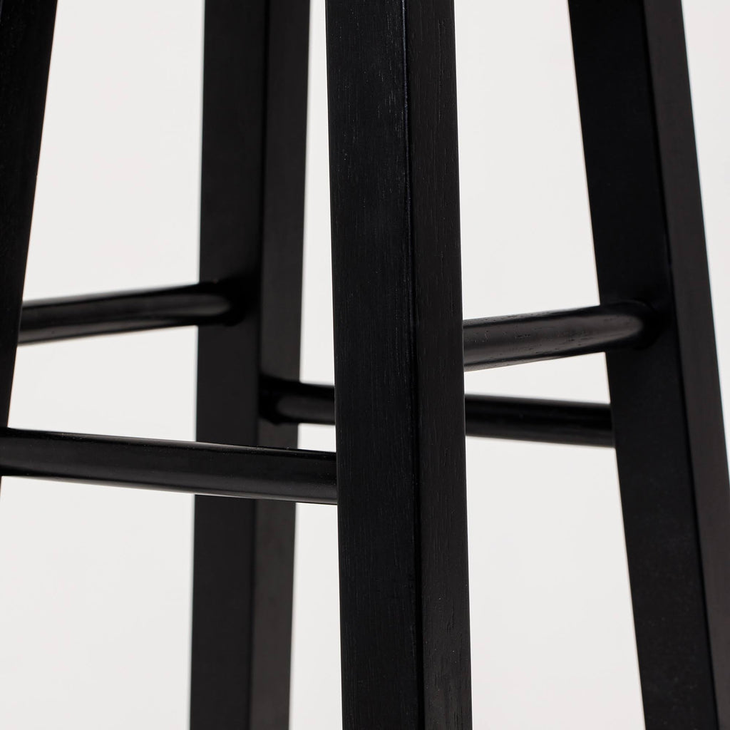 Bar Stool with Round Acacia Seat A96562
