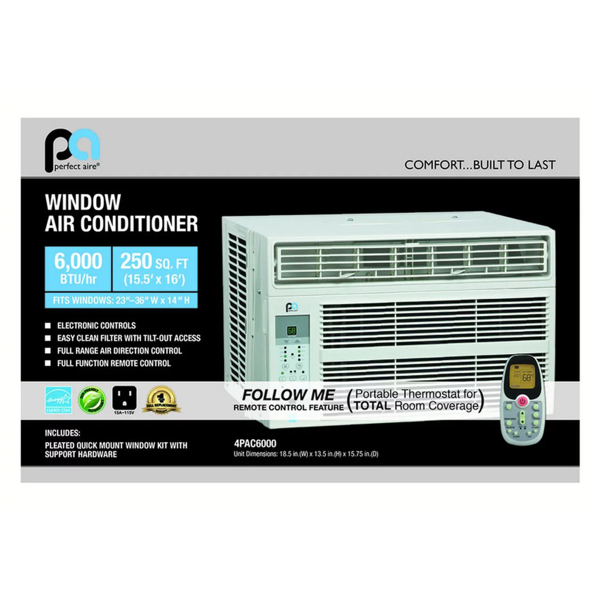 6000 BTU Window Air Conditioner N3629
