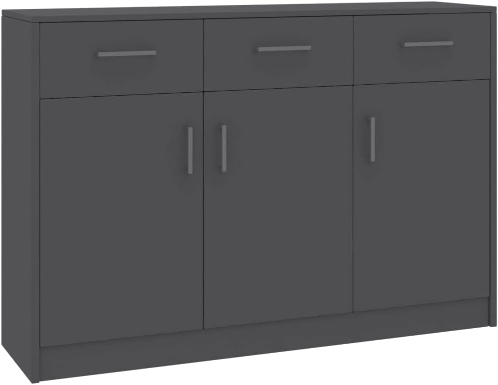 Black Chipboard Sideboard V451