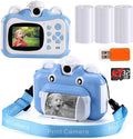 HD 1080p Photo Printing Digital Camera for Kids, 3 Print Paper and 32GB Card, Pack of 2 Y49512