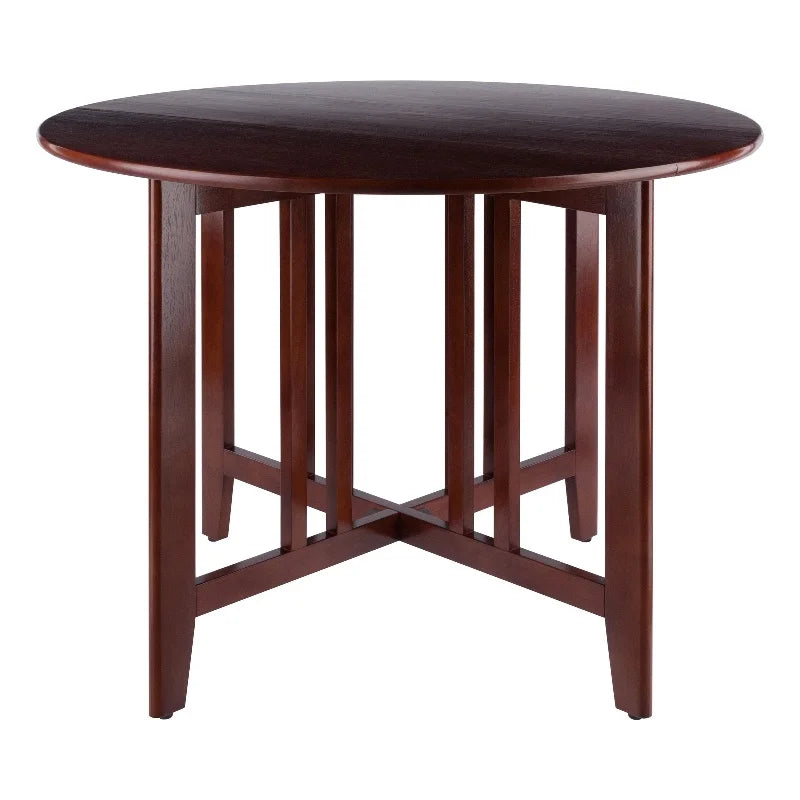 Solid Wood Round Double Drop Leaf Dining Table P678