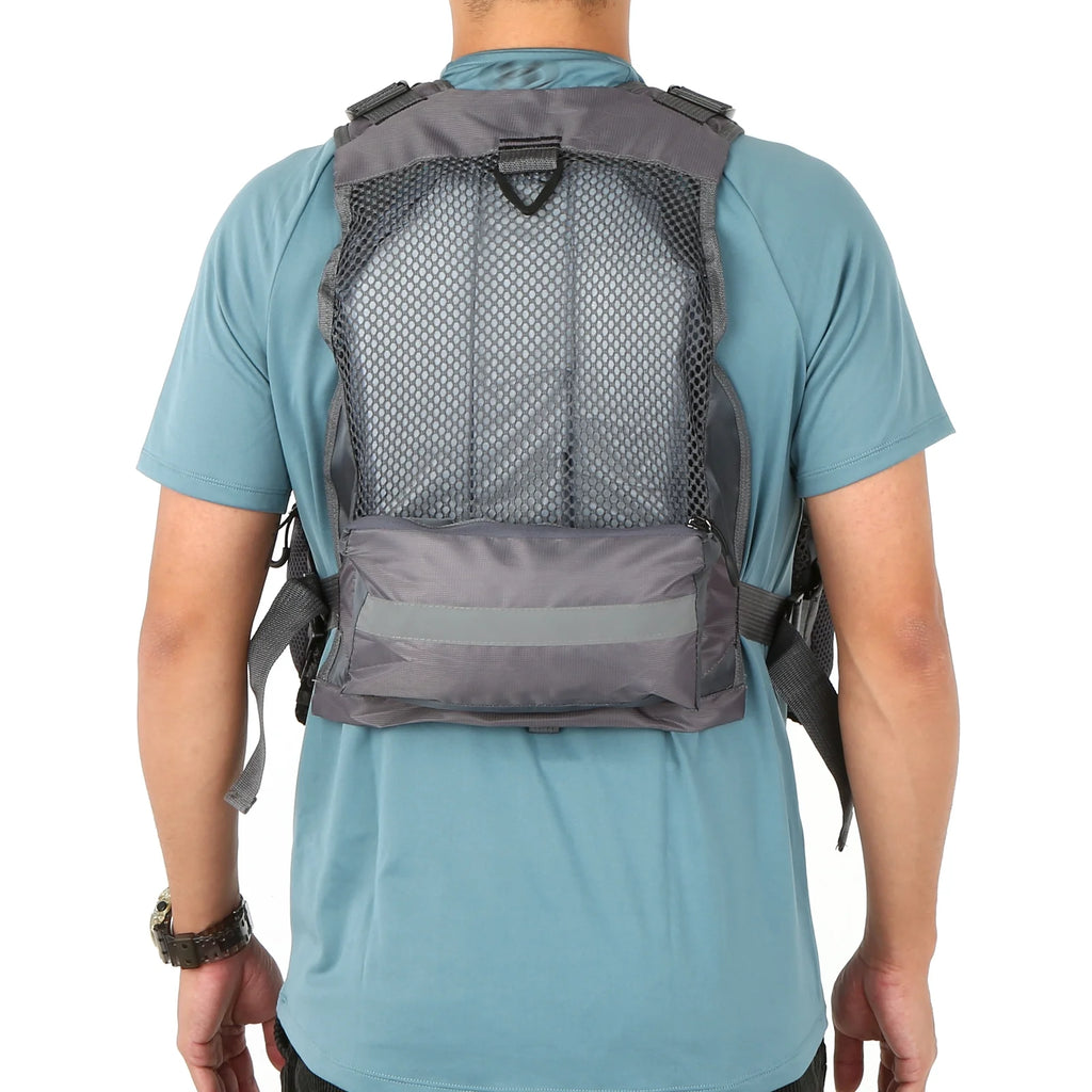 Padded Outdoor Fishing Life Jacket Vest with 209lb Bearing Capacity K478653