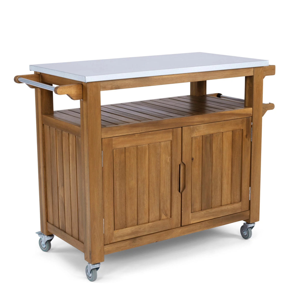 Brown Wood Outdoor Cart C683